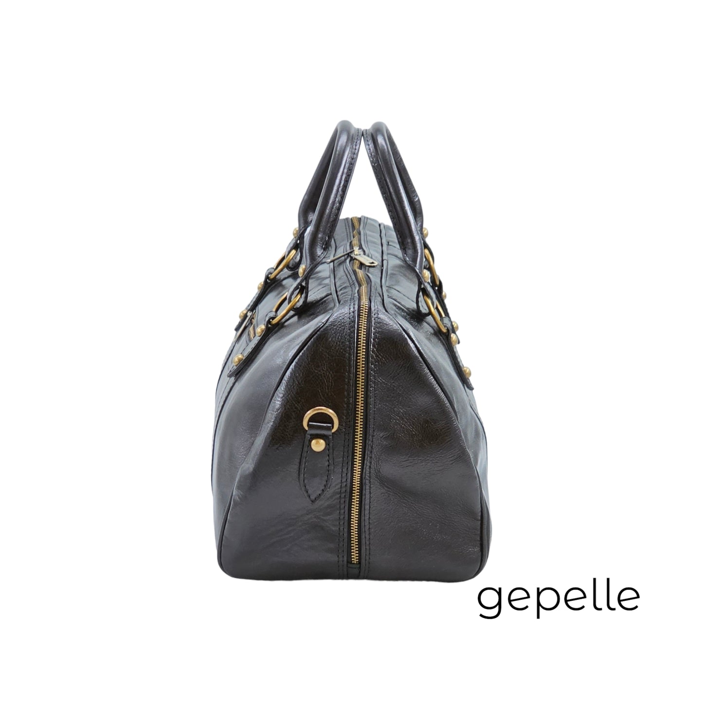 Geanta neagra din piele naturala Mallory