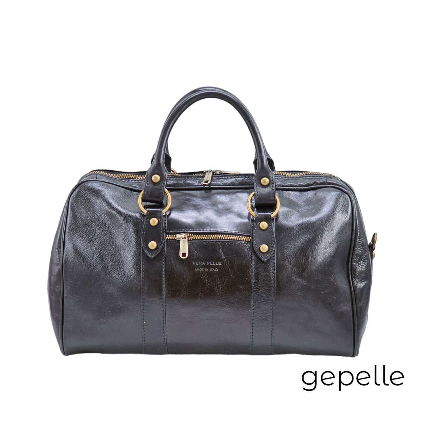 Geanta neagra din piele naturala Mallory