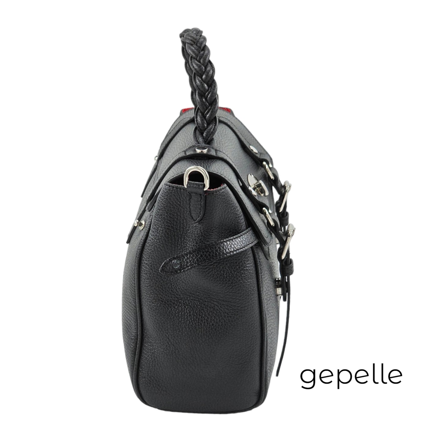 Geanta neagra din piele naturala Mirabella