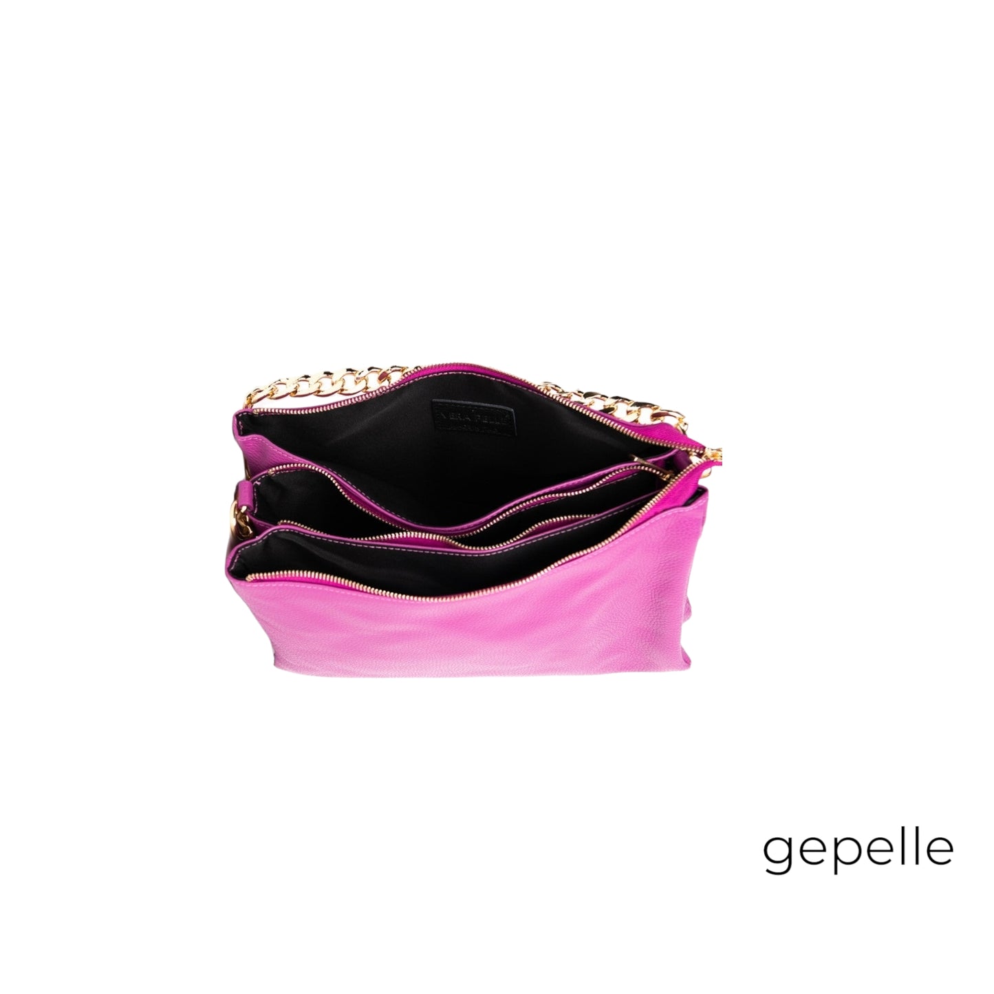 Geanta roz fuchsia din piele naturala Jennifer