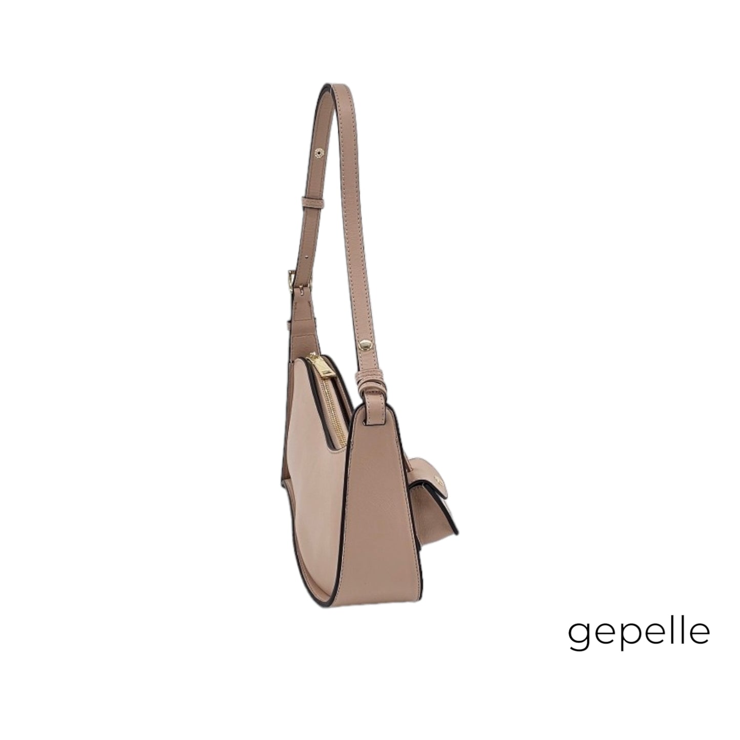 Geanta bej din piele naturala Solle