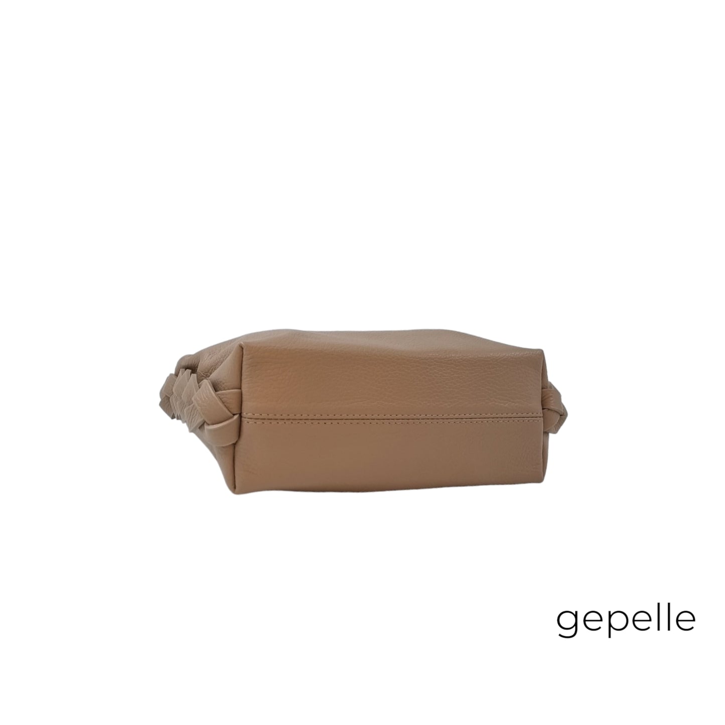 Geanta bej din piele naturala Ilaria