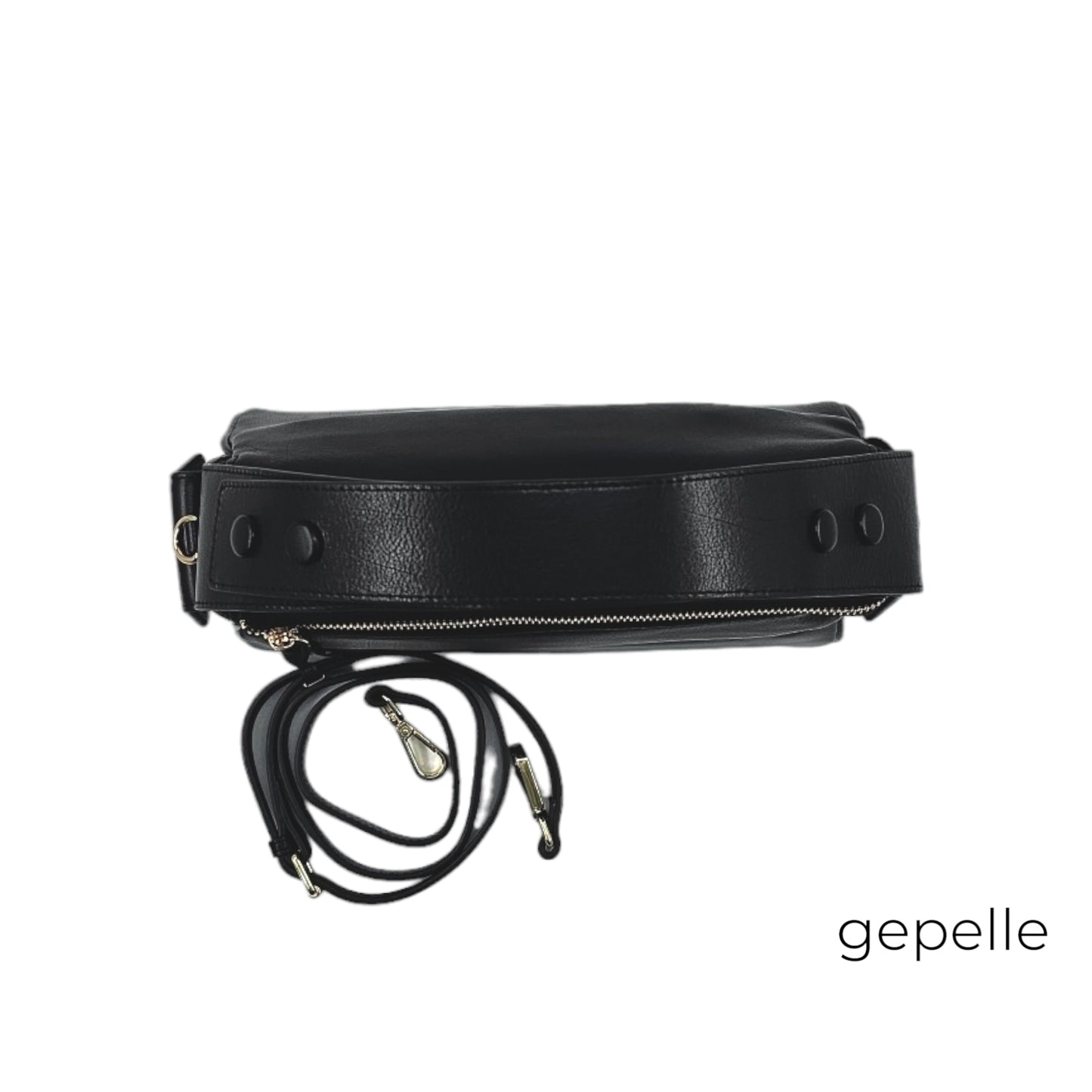 Geanta neagra din piele naturala Rhea