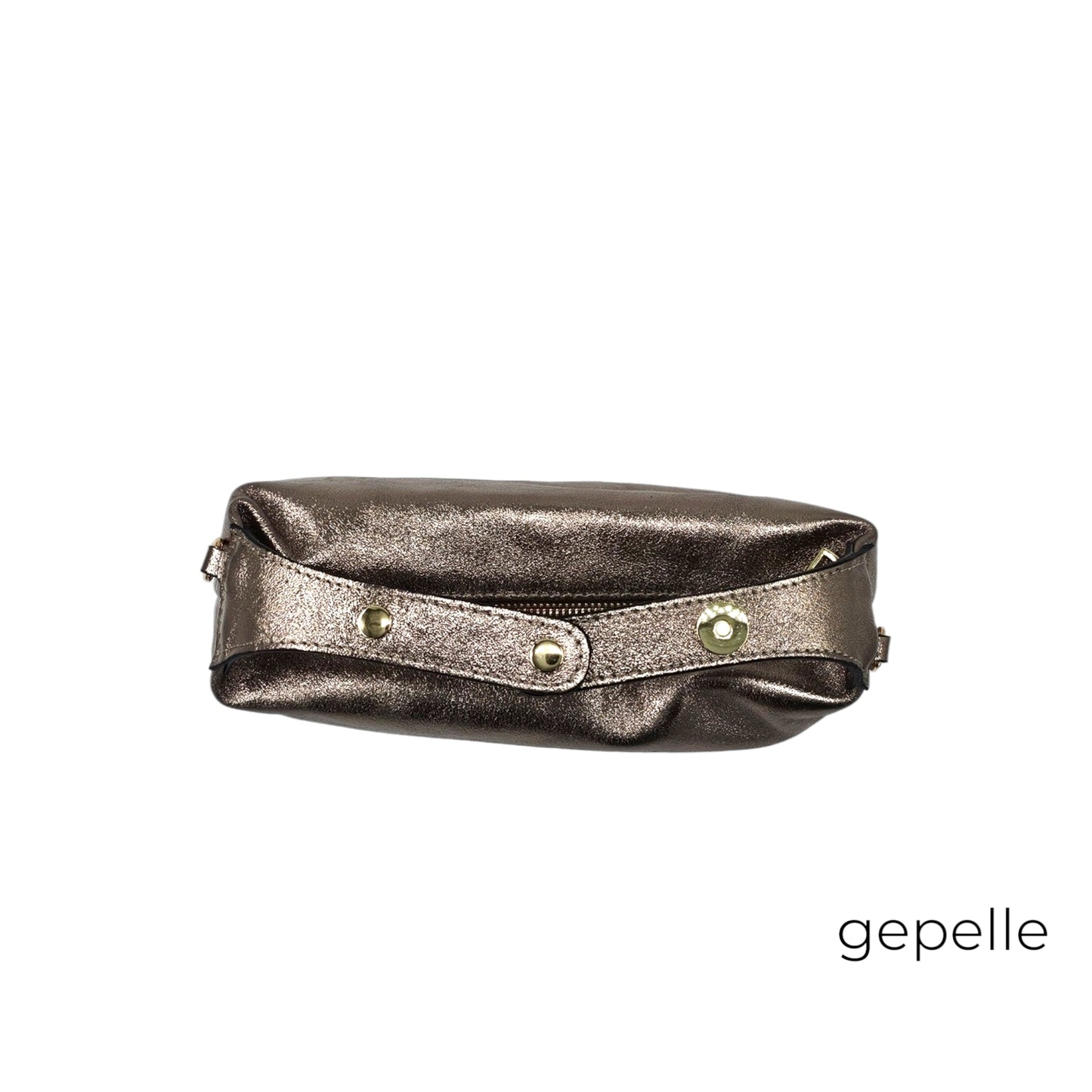 Geanta aramie din piele naturala laminata Anaysa