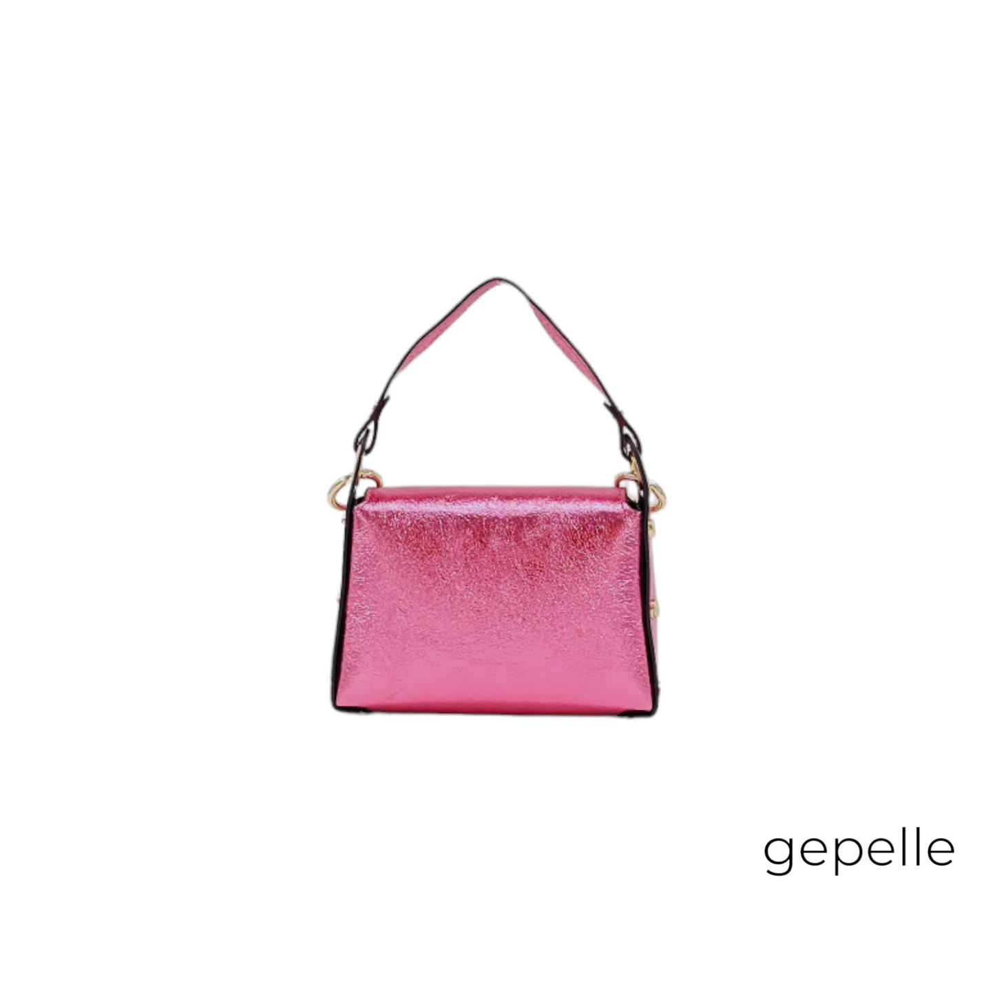 Geanta roz sidef din piele naturala Bee Prety