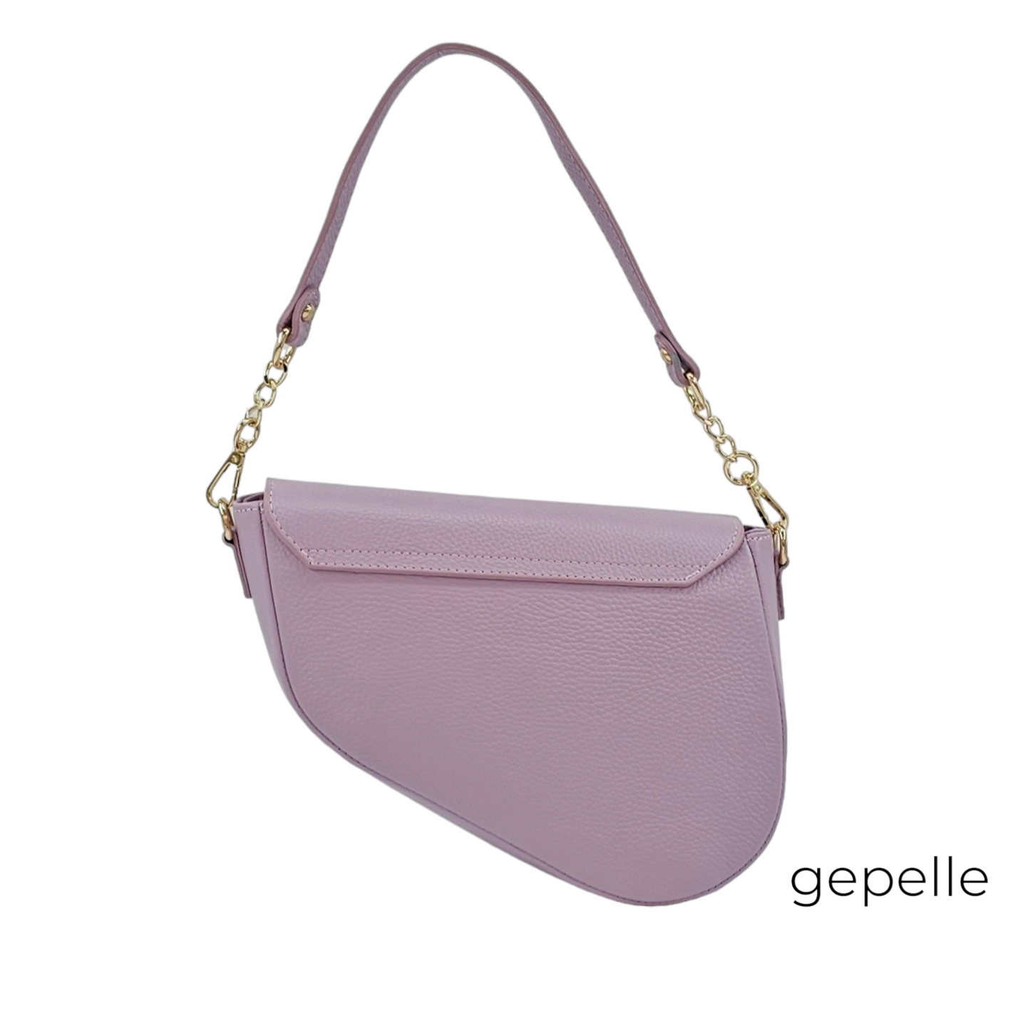 Geanta lila din piele naturala Ayana Maxi