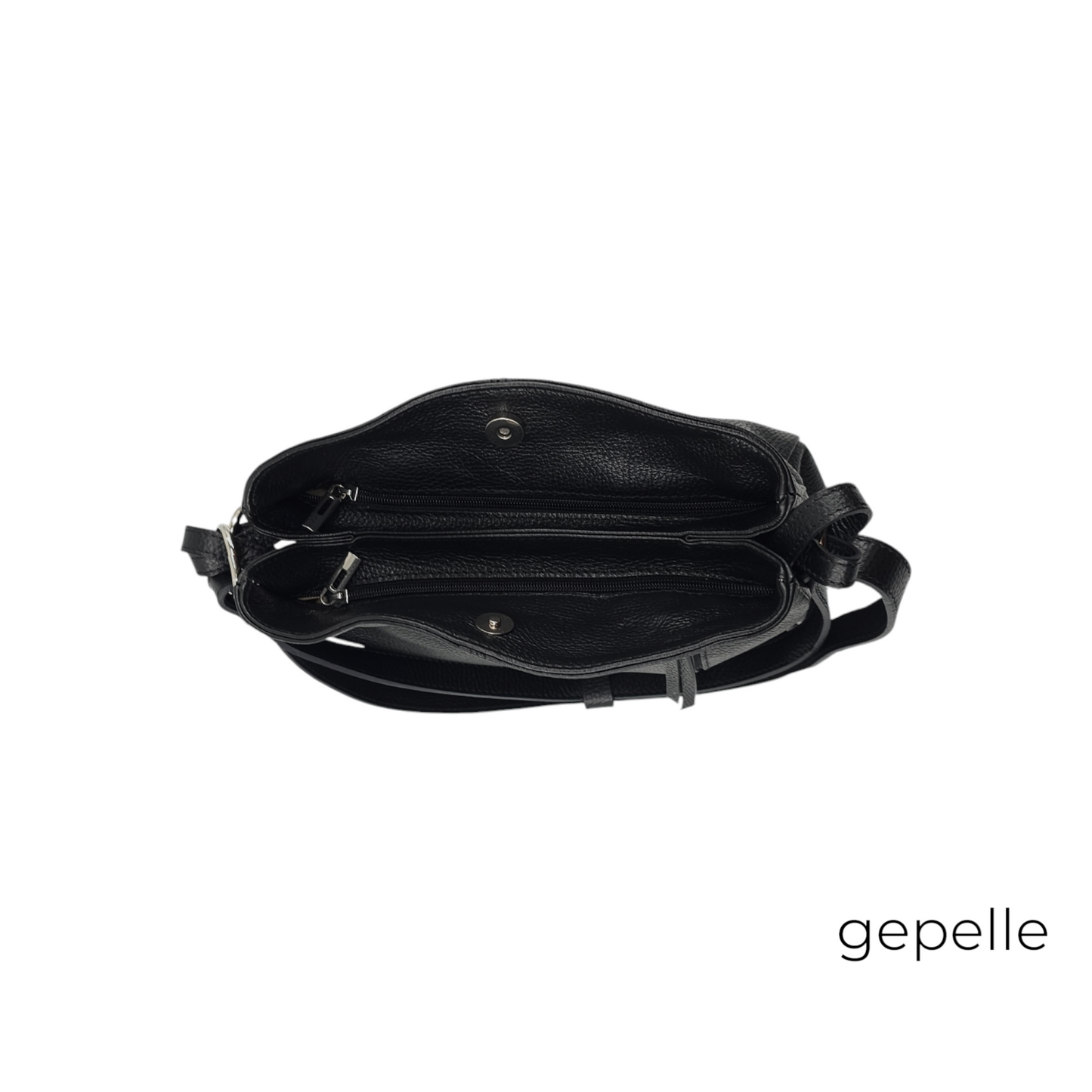 Geanta neagra din piele naturala Brunna