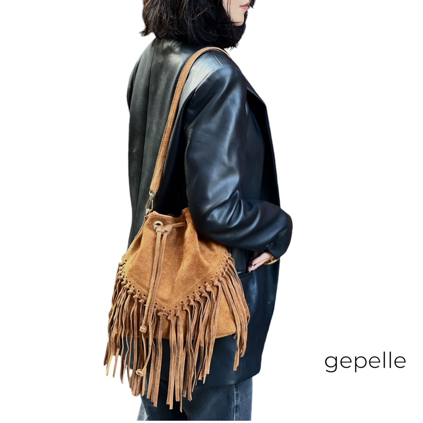 Geanta neagra din piele naturala Syeria