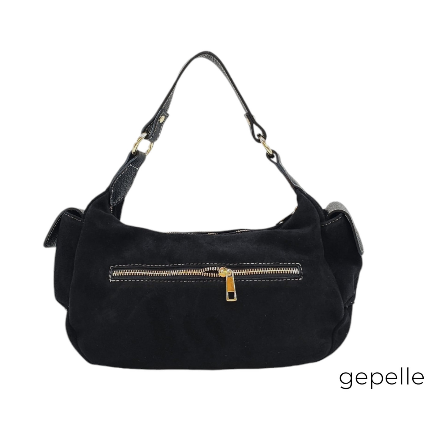 Geanta neagra din piele naturala Anthea