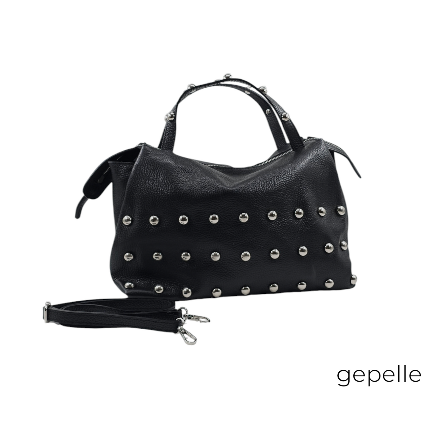 Geanta neagra din piele naturala Makeeda Maxi