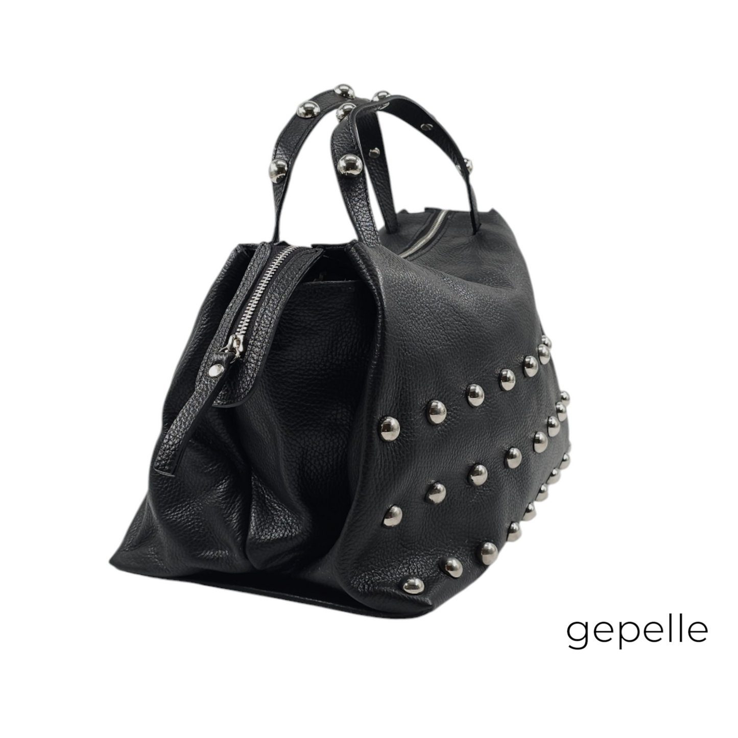Geanta neagra din piele naturala Makeeda Maxi