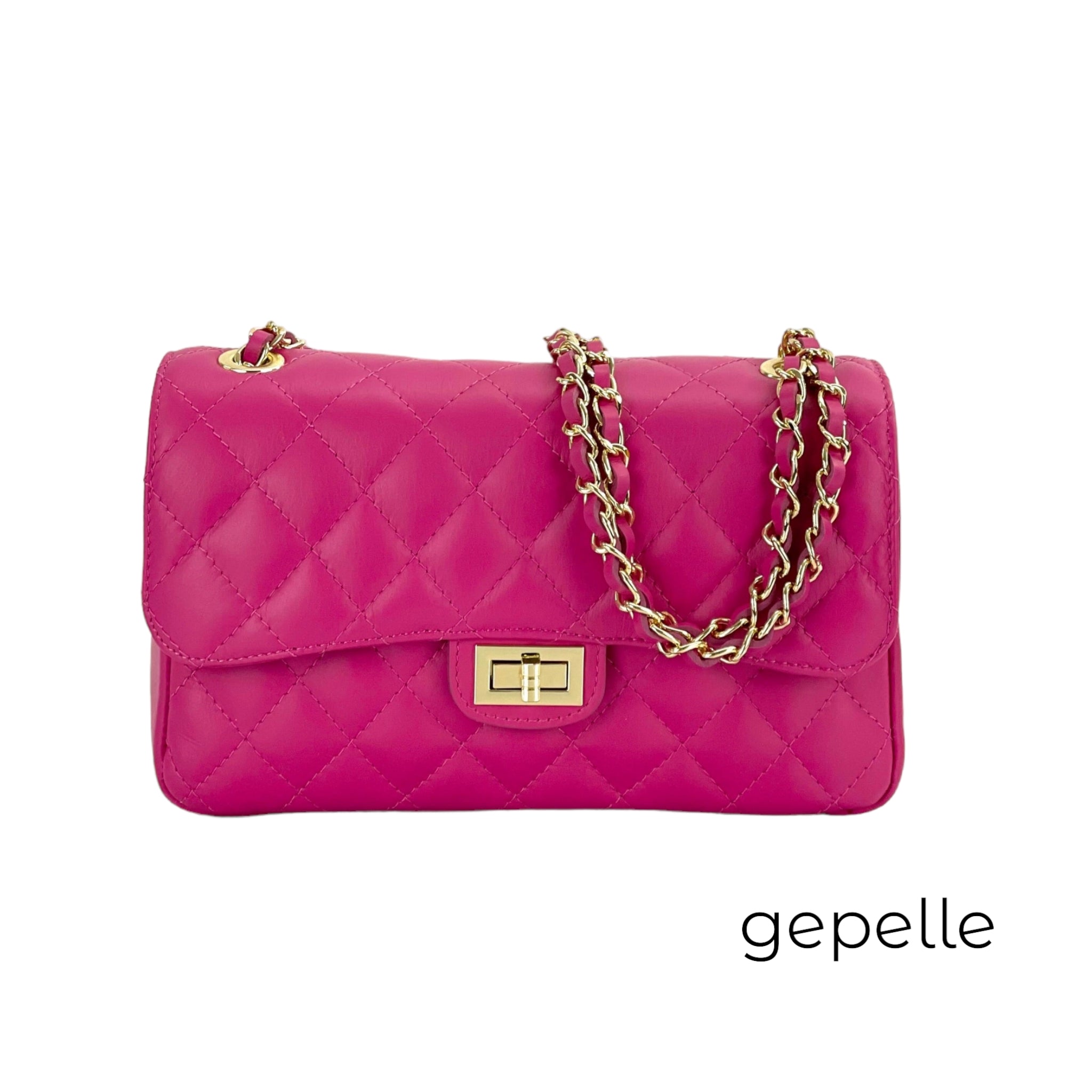 Geanta roz fuchsia din piele naturala Karina – gentipiele