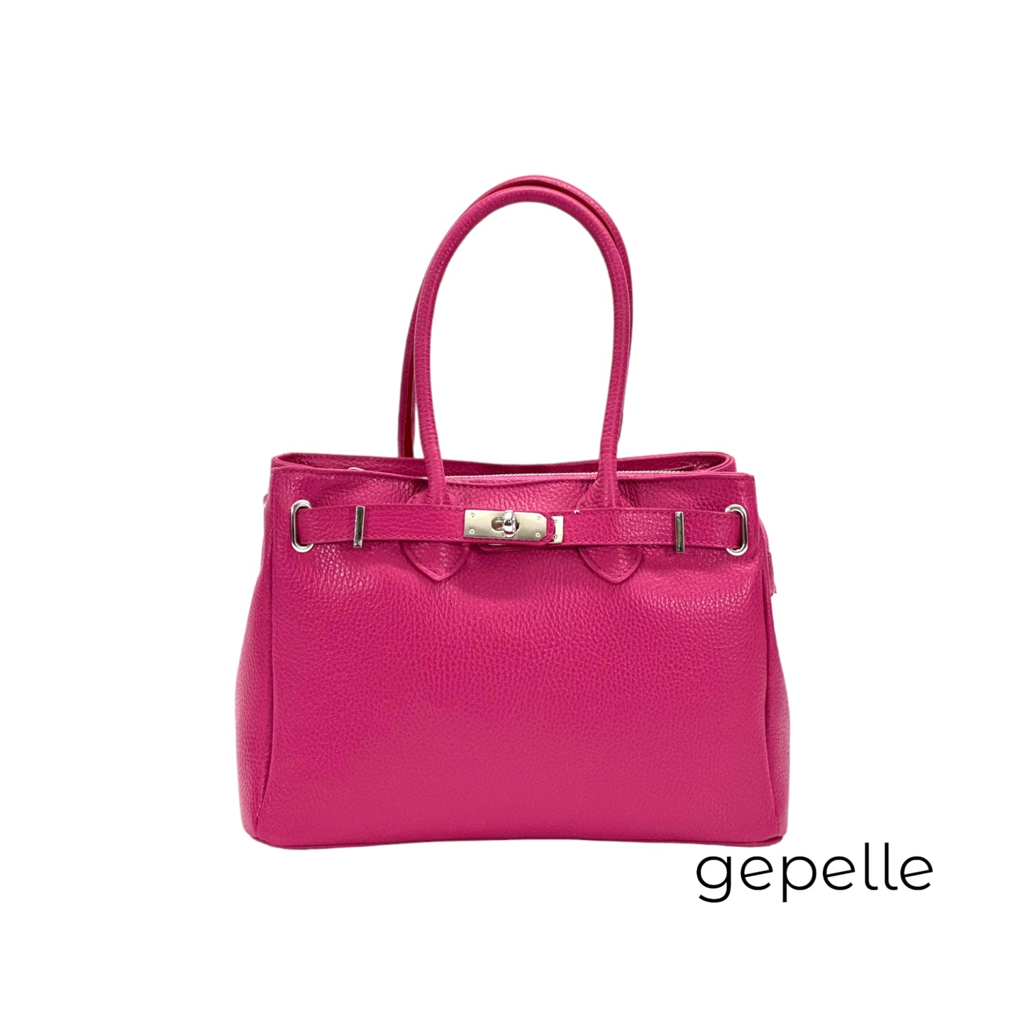 Geanta roz fuchsia din piele naturala Cecilia