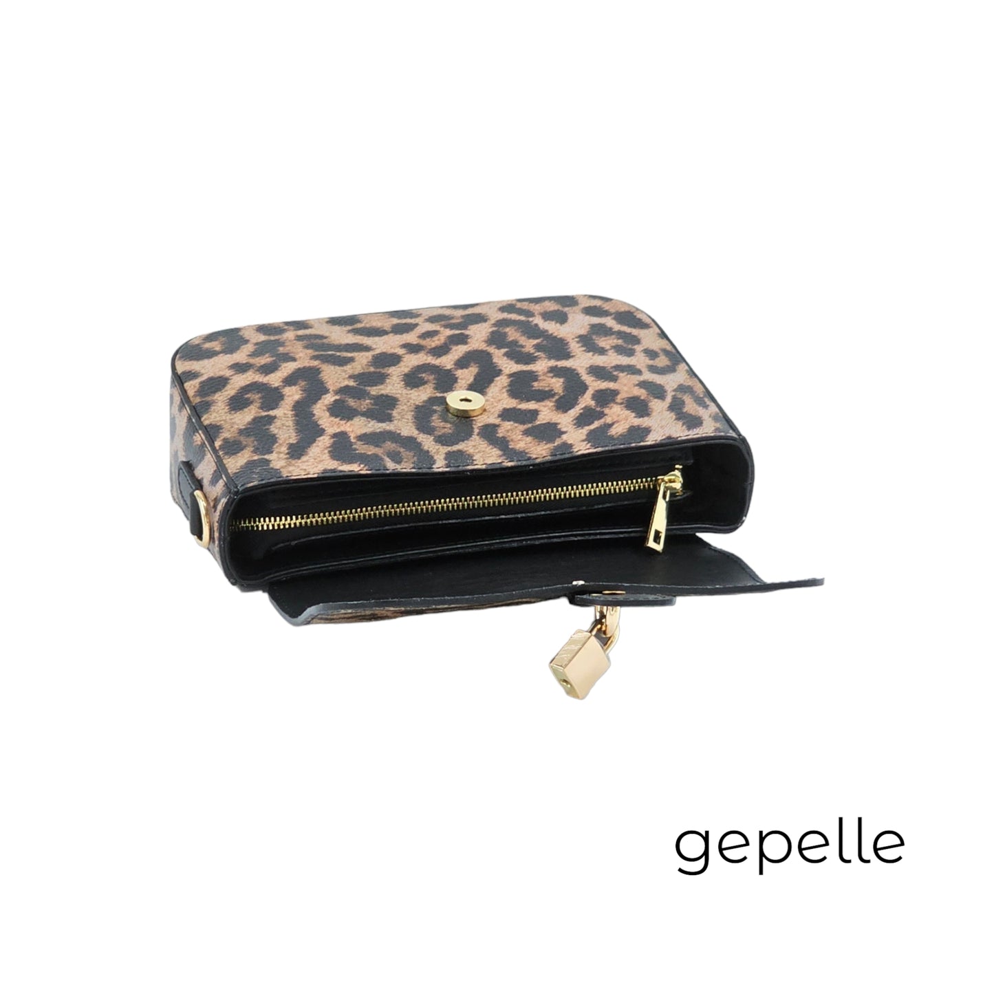 Geanta animal print din piele naturala Noemi