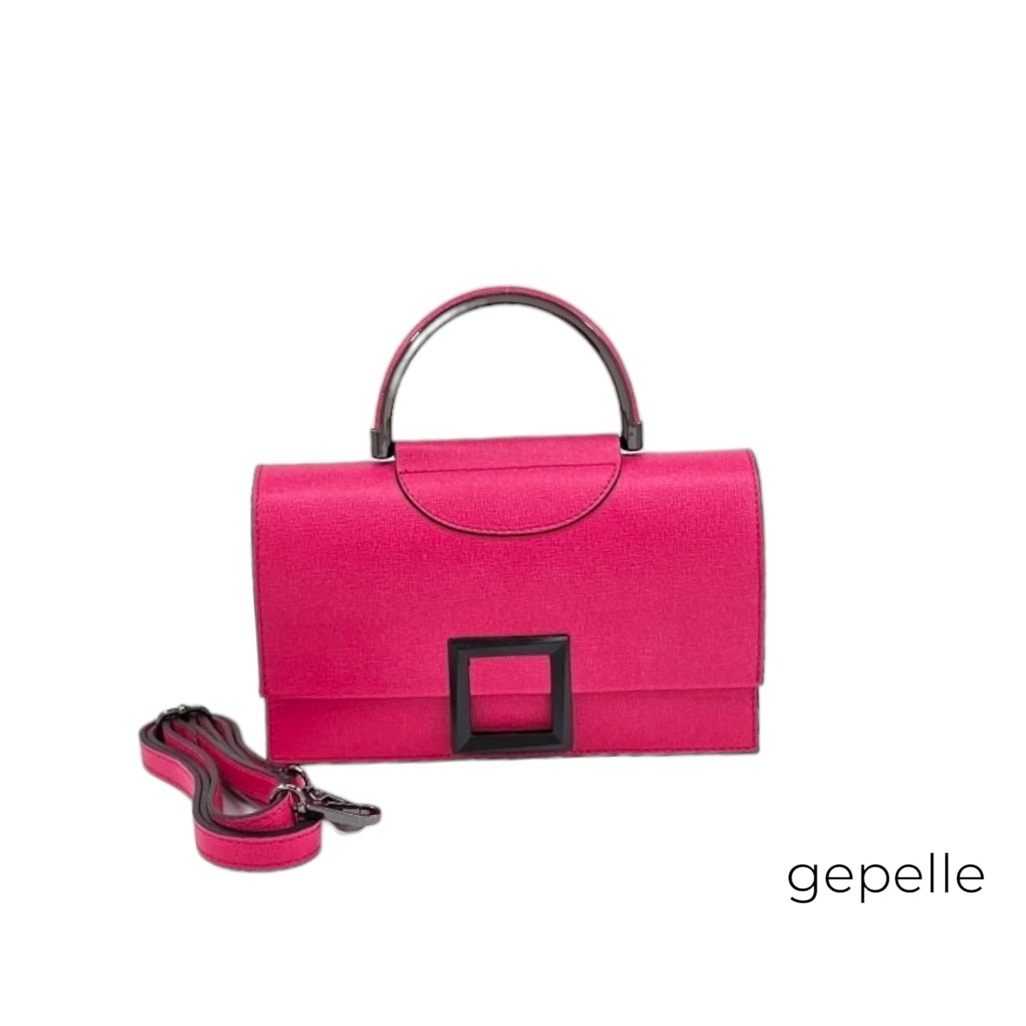 Geanta roz fuchsia din piele naturala Seraphine